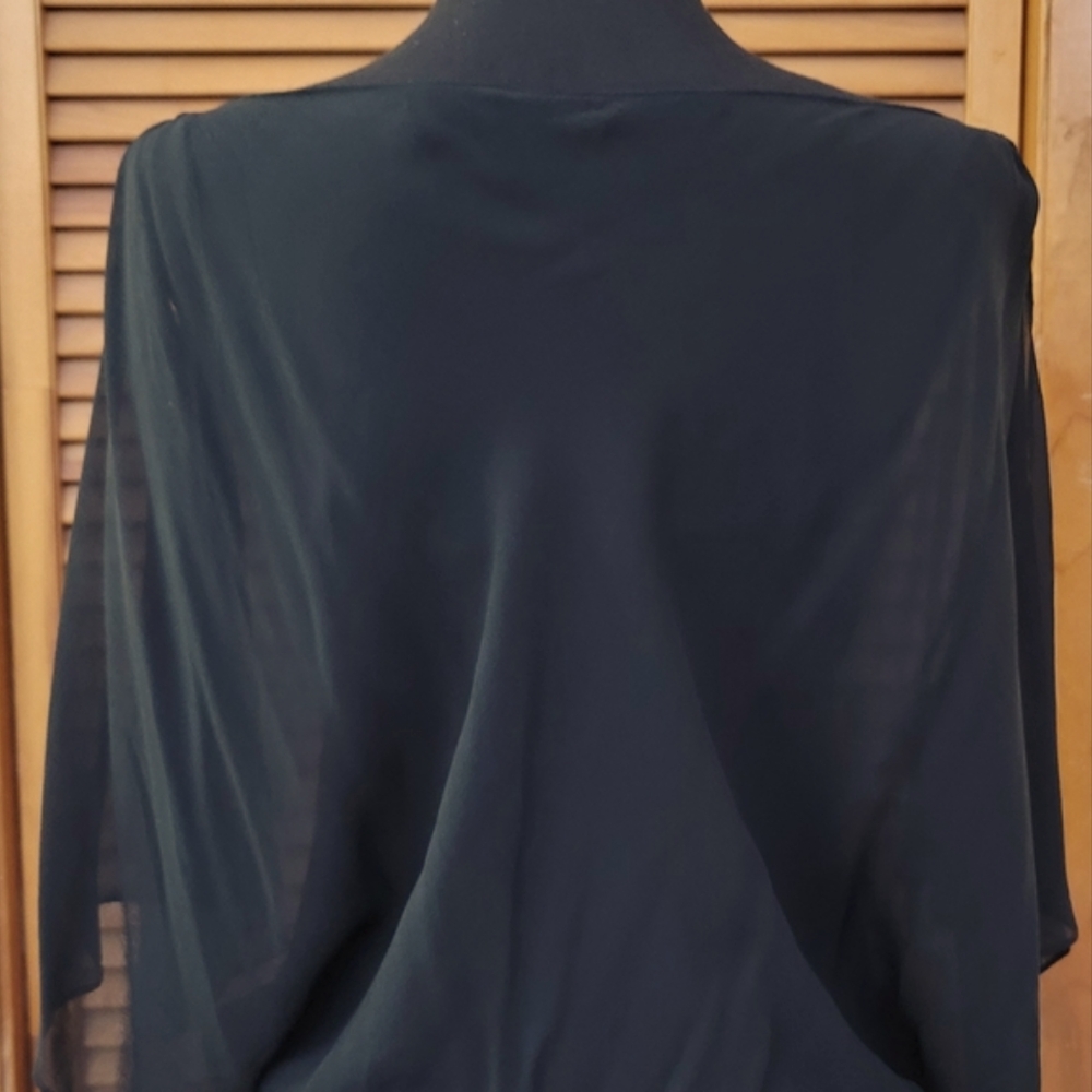 NWT Express Open Sleeve Silk Blouse Size XS - Picture 11 of 12